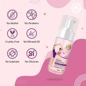 3 - Mom & World Natural Intimate Foaming Feminine Hygiene Wash,  120 ml  + Reusable Menstrual Cup (Small) 