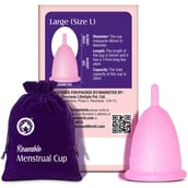 9 - Mom & World Reusable Menstrual Cup,  2 Piece(s)/Pack  Large 