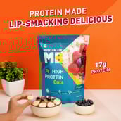 6 - MuscleBlaze High Protein Oats, 1.2 kg Fruit & Super Seeds