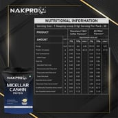 3 - Nakpro Micellar Casein Protein,  2.2 lb  Vanilla 