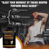 3 - Nakpro Perform Mass Gainer,  2.2 lb  Banana (Pack of 3) 