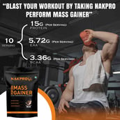 3 - Nakpro Perform Mass Gainer,  2.2 lb  Cookies & Cream 