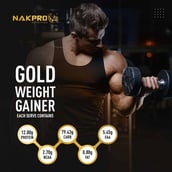 4 - Nakpro Gold Weight Gainer,  2.2 lb  Strawberry 