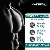 4 - Nakpro Grass Fed Whey Protein Concentrate, 2.2 lb Chocolate Cream