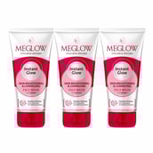 1 - Meglow Instant Glow Fairness Face Wash, 70 g for Skin Brightening & Luminizing (Pack of 3)