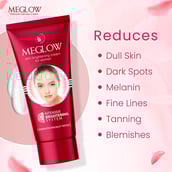 4 - Meglow Women Skin Brightening Face Cream & Face Wash Combo,  3 Piece(s)/Pack  for Glowing & Radiance Skin 