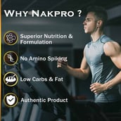 6 - Nakpro Gold Plus+ Whey Protein Concentrate, 2.2 lb Double Rich Chocolate