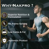 6 - Nakpro Gold Plus+ Whey Protein Concentrate,  2.2 lb  Chocolate Cream 