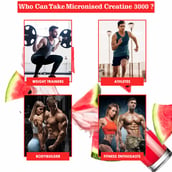 6 - Naturyz Micronized Creatine 3000, Watermelon (Pack of 3) 20 tablet(s)
