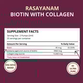 2 - Rasayanam Biotin with Collagen 25000mcg, 50 ml Natural Berry