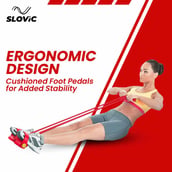 3 - SLOVIC 4 Tube Tummy Trimmer,  Red  Free Size 