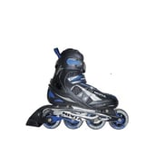Nivia Super Roller Inline Skates,  Black/Blue  Medium 