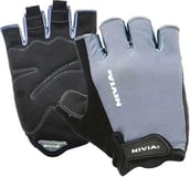 Nivia Python Leather Gym Gloves,  Gray/Black  Extra Large 