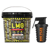 1 - Big Flex LMG(Light Machine Gun) Lean Mass Gainer, 6.6 lb Kesar Badam + Big Flex Shaker Free