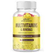 1 - Azani Active Nutrition Multivitamin & Minerals,  30 gummies  Strawberry & Lemon 