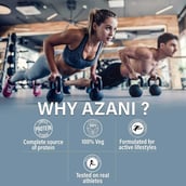 8 - Azani Active Nutrition Active Plant Protein, 2.2 lb Decadent Chocolate