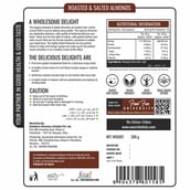8 - NourishVitals California Almonds, Roasted & Salted Pack of 2 200 g
