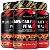 1 - MuscleXP Men Daily Sports MultiVitamin, 60 tablet(s) Unflavoured Pack of 3