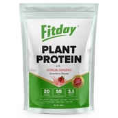1 - Fitday Plant Protein Powder, 0.88 lb Strawberry