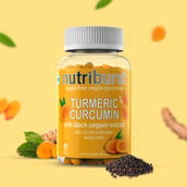 3 - Nutriburst Turmeric Curcumin - Pack of 2,  60 gummies 