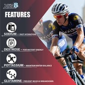 4 - XLR8 Isotonic Re Hydration Drink, 2.2 lb Orange