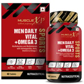 2 - MuscleXP Men Daily Vital + Omega 3 Sports Multivitamin, 60 tablet(s) Unflavoured (Pack of 3)