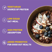 6 - MuscleBlaze High Protein Oats OP, 400 g Dark Chocolate