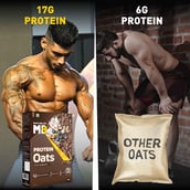11 - MuscleBlaze High Protein Oats OP, 400 g Dark Chocolate