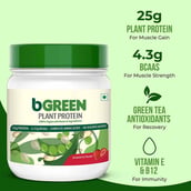 10 - bGREEN Plant Protein by MuscleBlaze OP,  1.1 lb  Strawberry 