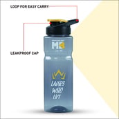 1 - MuscleBlaze LWL Sipper Bottle, Yellow & Black 500 ml