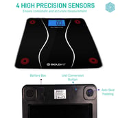 3 - Boldfit Digital Bathroom Weighing Scale,  Black 
