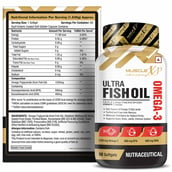 8 - MuscleXP Ultra Fish Oil Omega 3, 60 softgels