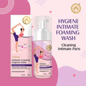 2 - Mom & World Natural Intimate Foaming Feminine Hygiene Wash, 120 ml + Reusable Menstrual Cup (Small)