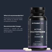 7 - Nutrabay Pro Active Multivitamin Men,  120 capsules  Unflavoured 