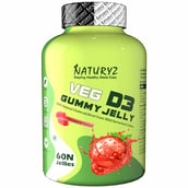 1 - Naturyz Veg D3, 60 gummies Strawberry