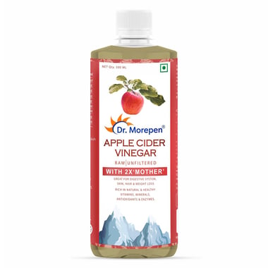 Dr. Morepen Apple Cider Vinegar With 2x Mother- 0.5 L Unflavoured