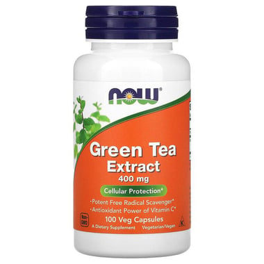 Now Green Tea Extract (400 mg),  100 capsules  Unflavoured 