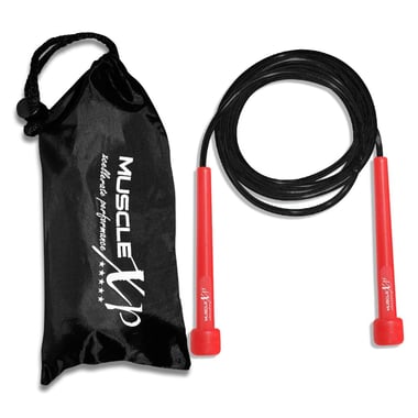 MuscleXP Skipping Rope, Red & Black Free Size