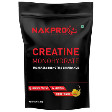 Nakpro Creatine Monohydrate, Fruit Punch 0.55 lb