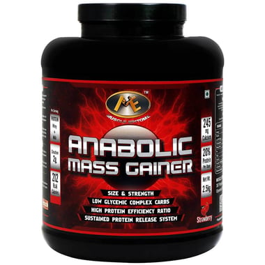 Muscle Epitome Anabolic Mass Gainer, 5.5 lb Strawberry
