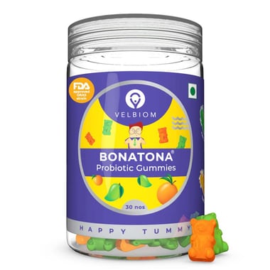 Velbiom Bonatona Probiotic, 30 gummies Orange & Kaccha Mango