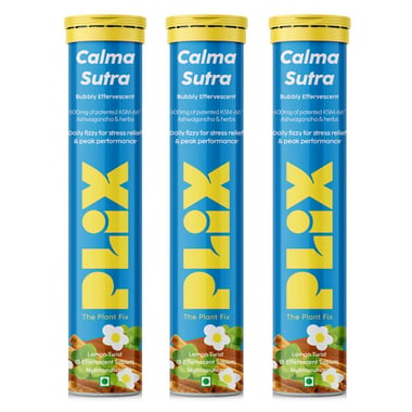 Plix Life Ashwa Calm Lemon Twist Pack of 3,  15 tablet(s) 