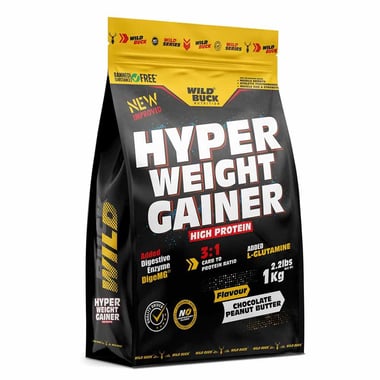 Wild Buck Hyper Weight Gainer, 2.2 lb Chocolate Peanut Butter
