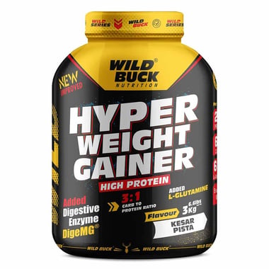 Wild Buck Hyper Weight Gainer, 6.6 lb Kesar Pista