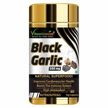 Vitaminnica Black Garlic (500 mg),  60 veggie capsule(s) 