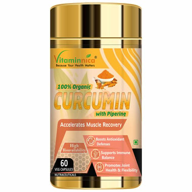 Vitaminnica Curcumin with Piperine,  60 veggie capsule(s) 