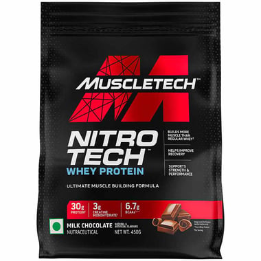 MuscleTech NitroTech Whey Protein,  0.99 lb  Milk Chocolate 