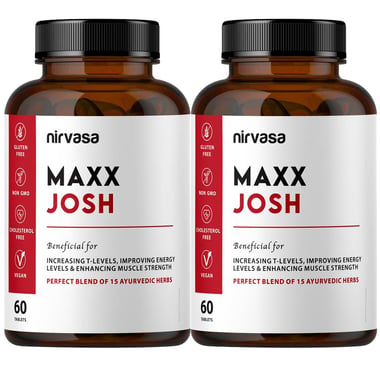 Nirvasa Maxx Josh, 60 tablet(s) Unflavoured (Pack of 2)