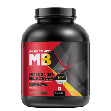 MuscleBlaze Super Gainer Black, 6.6 lb Chocolate