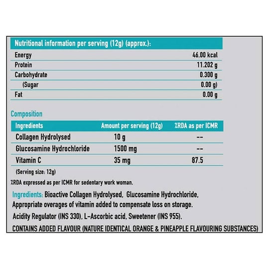 2 - HK Vitals Collagen with Glucosamine & Vitamin C by Healthkart, 0.2 kg Unflavoured